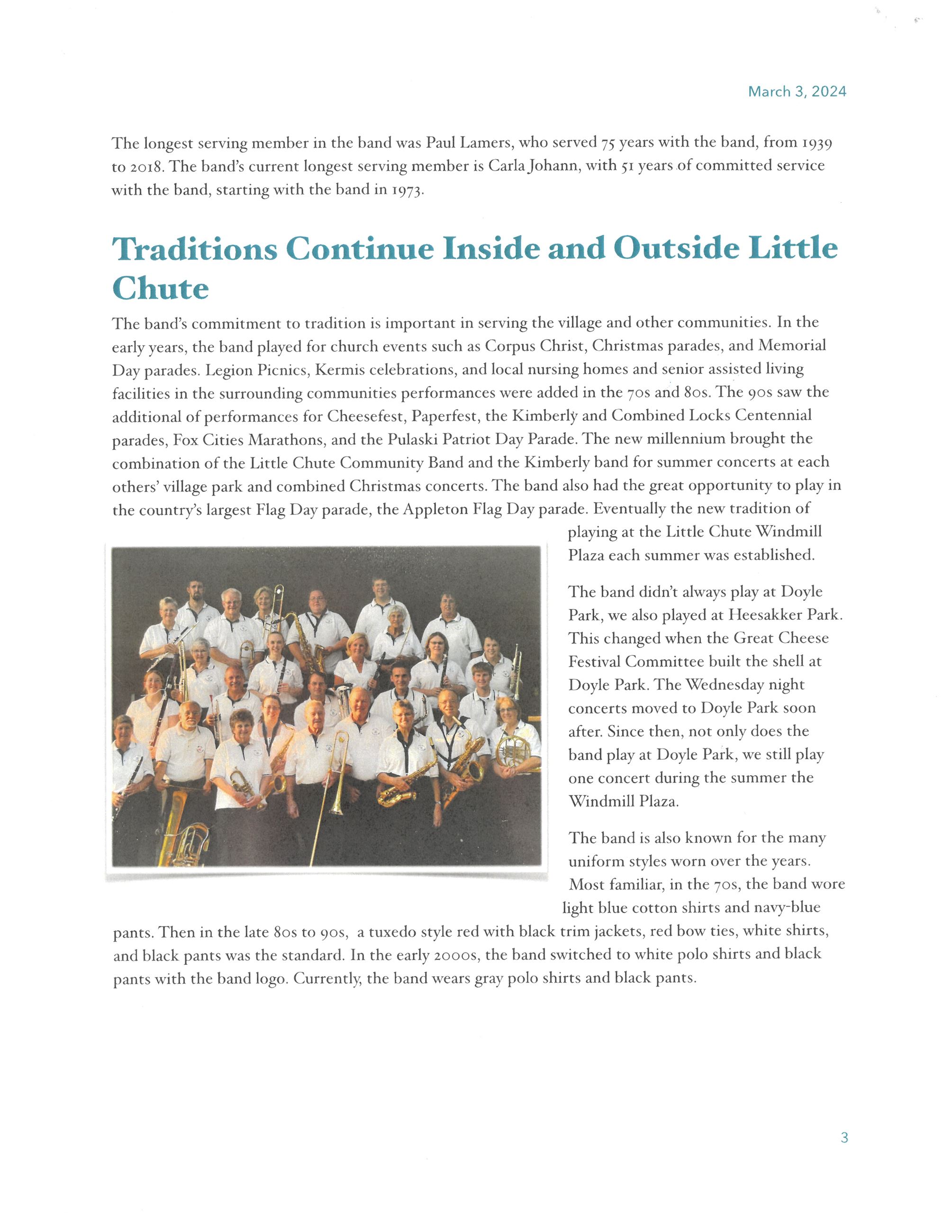 2024 Community Band Newsletter - pg 3